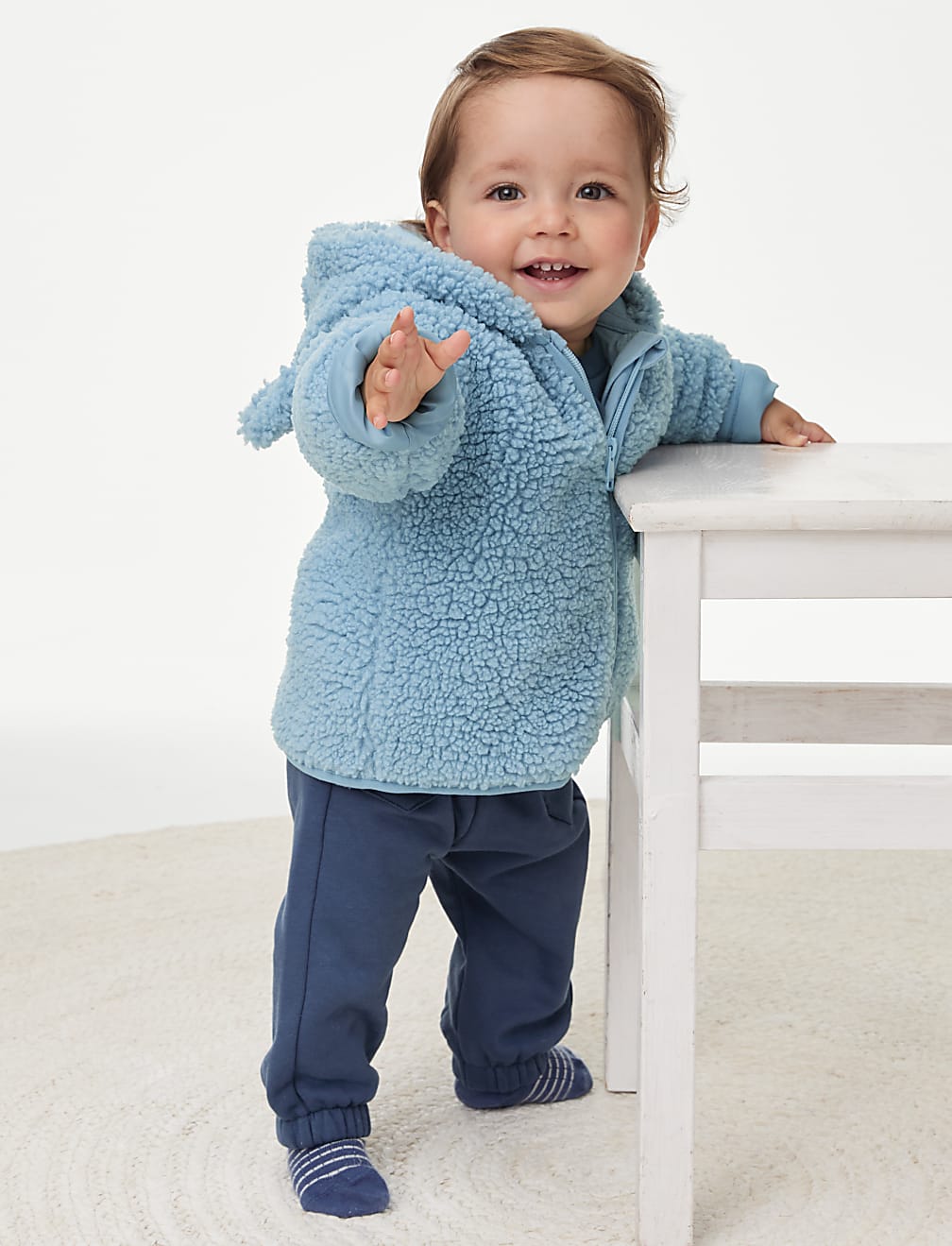 Borg Hooded Jacket (0-3 Yrs)