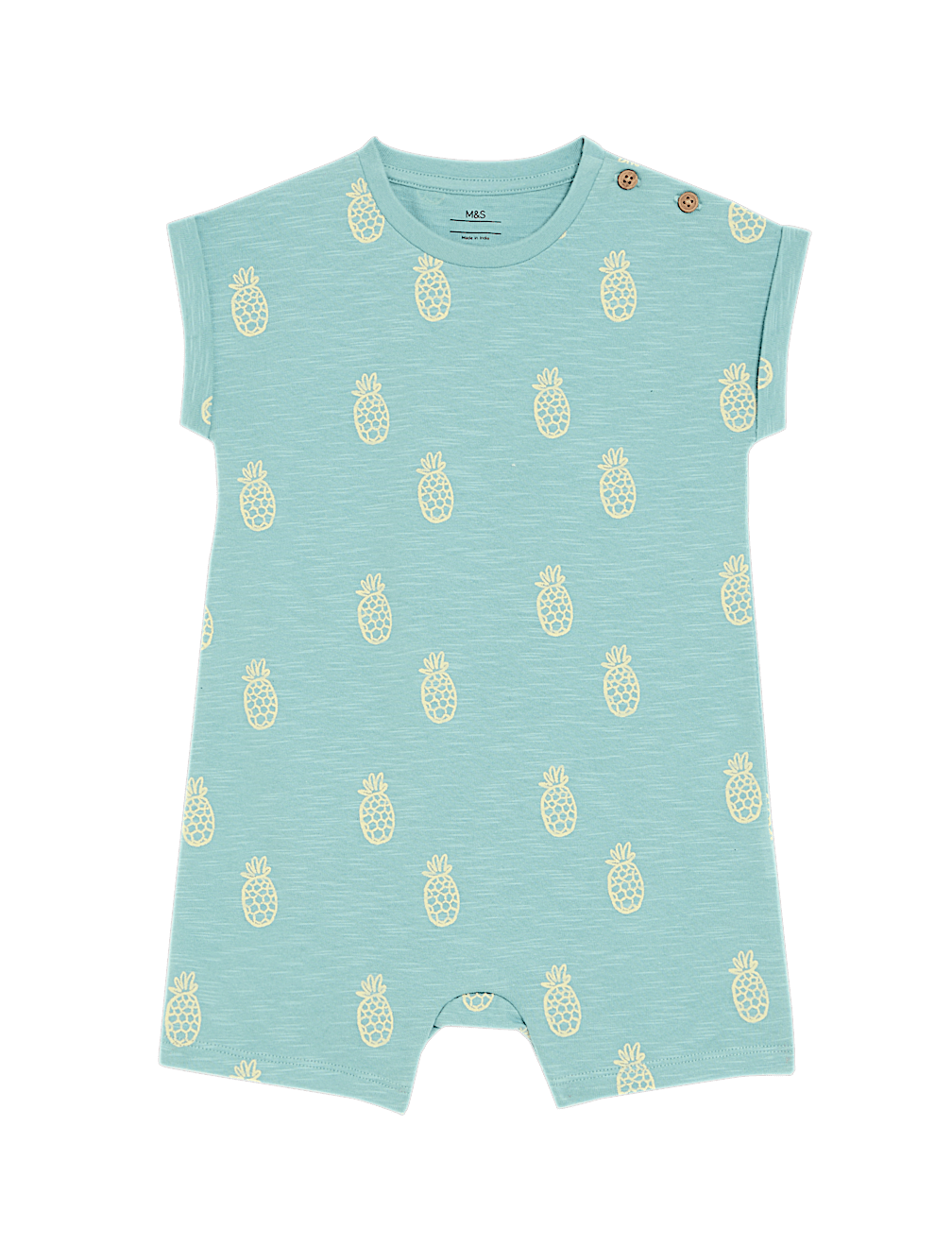Pure Cotton Pineapple Print Romper (0-3 Yrs)