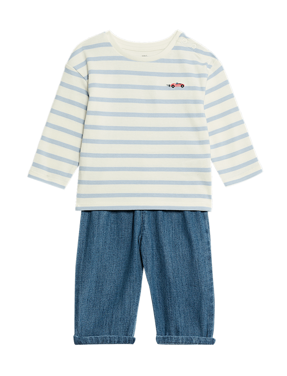 2pc Striped Top & Bottom Outfit (0-6 Yrs)