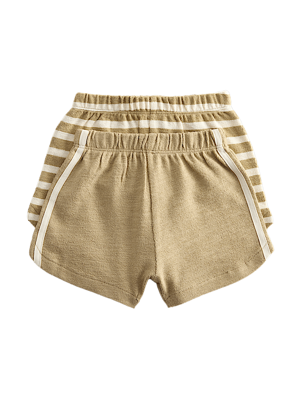 2 Pack Pure Cotton Side Stripe Shorts (0-5 Yrs)