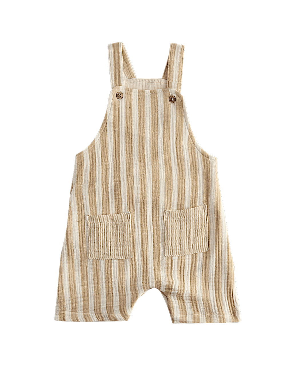Pure Cotton Striped Dungarees (0-3 Yrs)