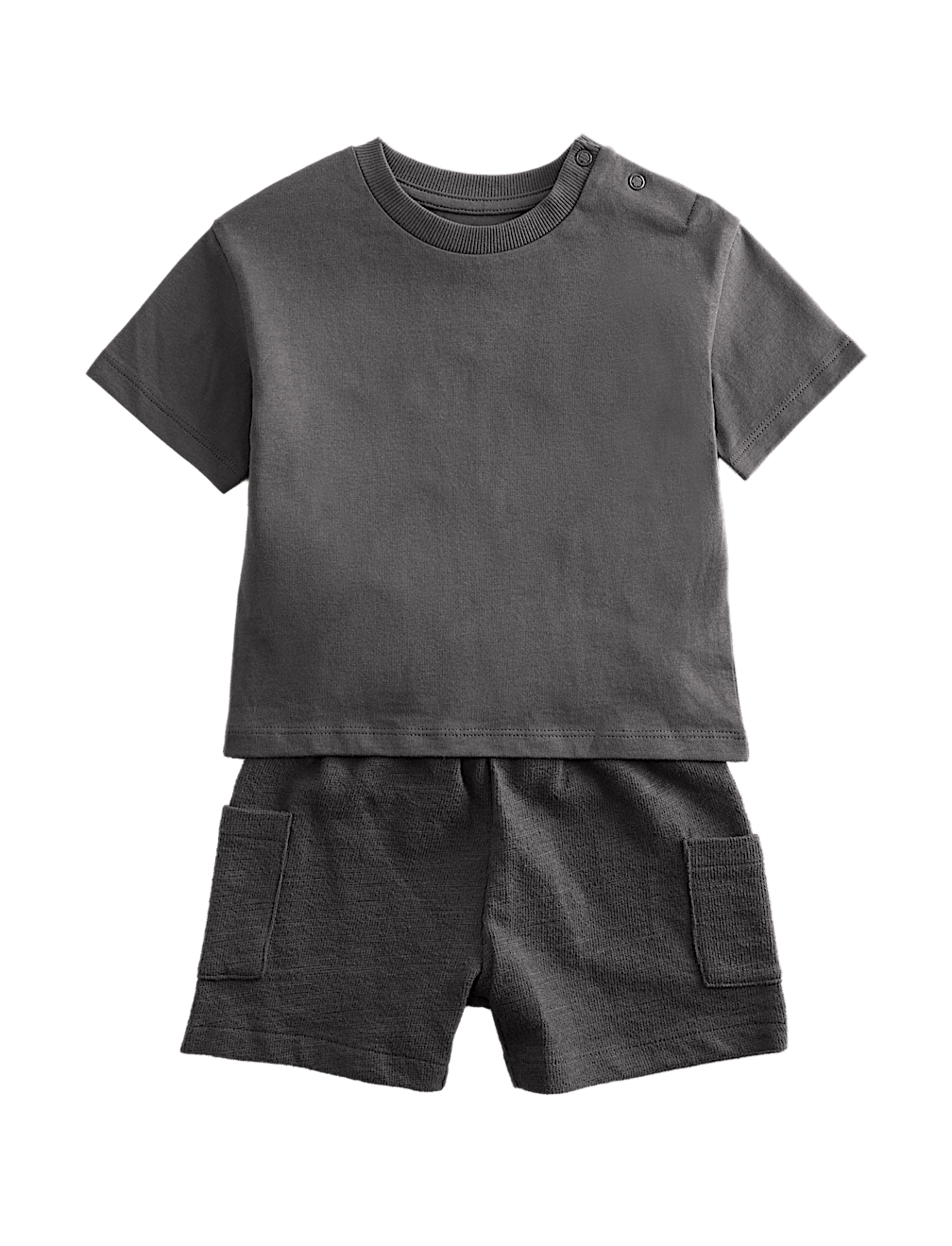Pure Cotton Shirt & Cargo Shorts Outfit (0-5 Yrs)