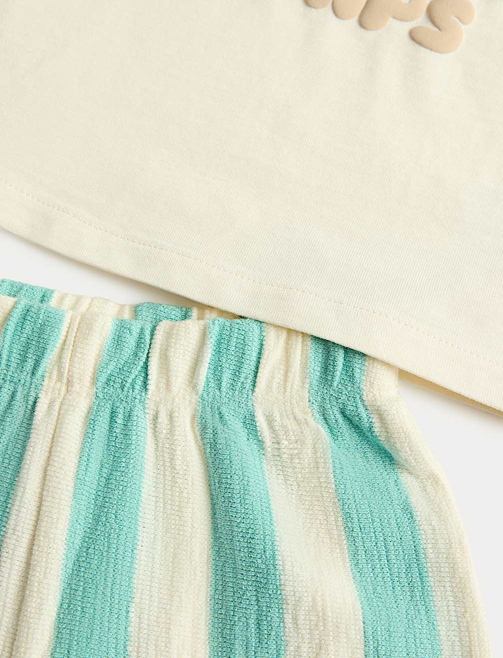 Pure Cotton Slogan Top & Bottom Outfit (0-5 Yrs)