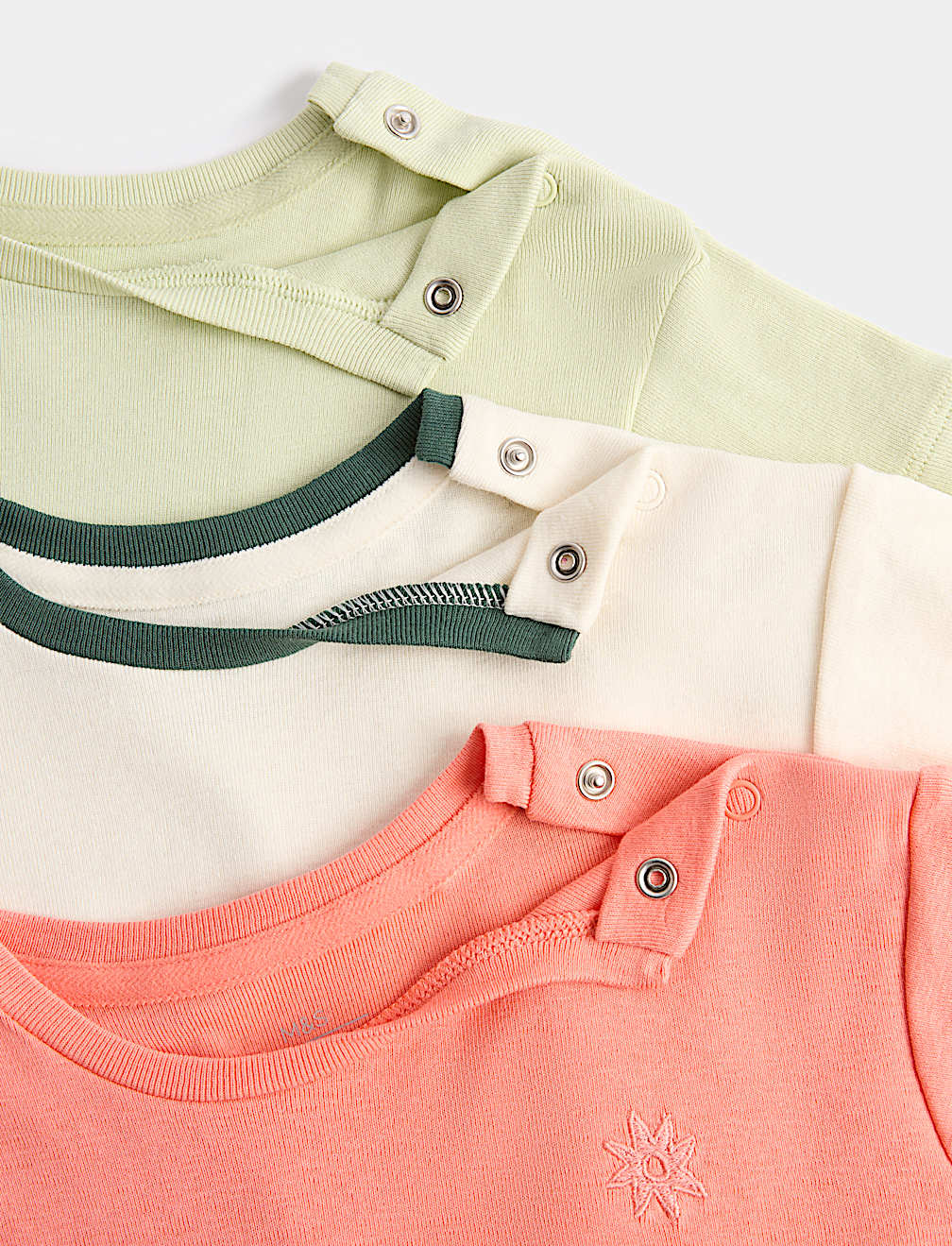 3 Pack Pure Cotton Jersey Tops (0-5 Yrs)