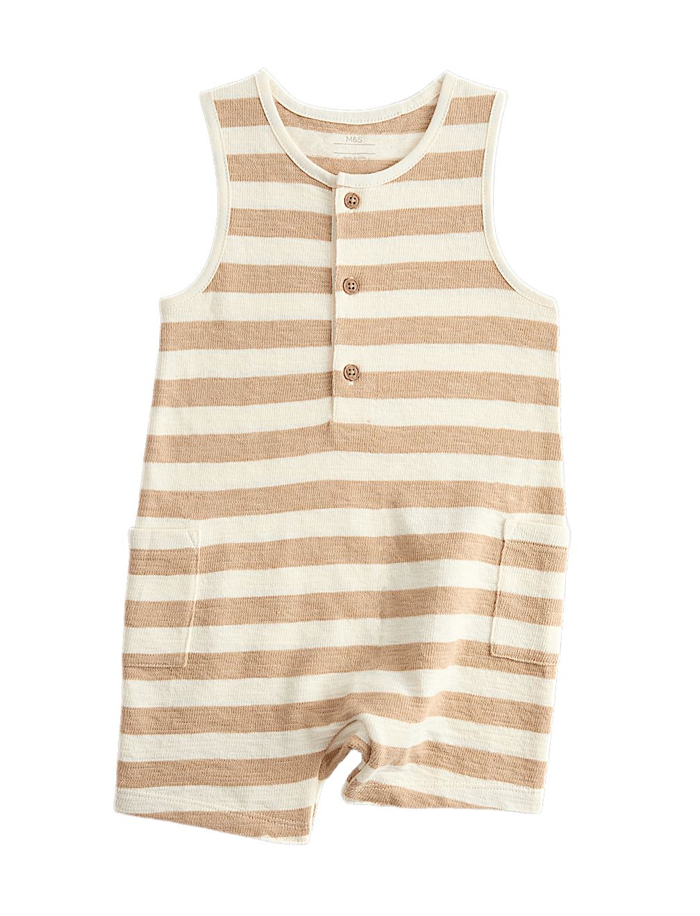 Pure Cotton Striped Romper (0-3 Years)