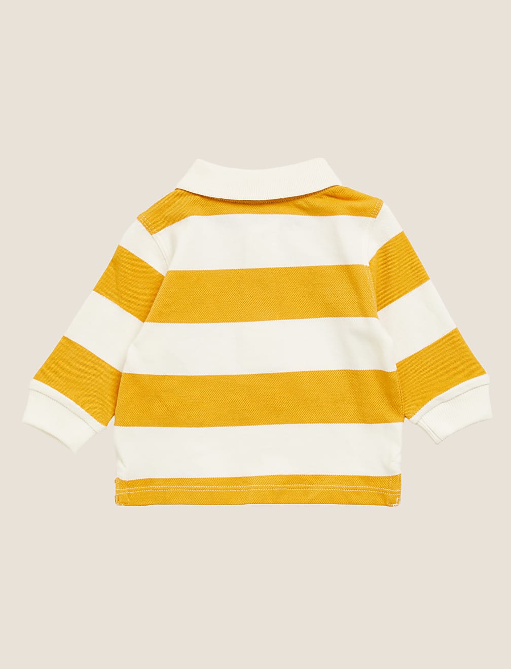 Pure Cotton Striped Polo T-Shirt (0-3 Yrs)
