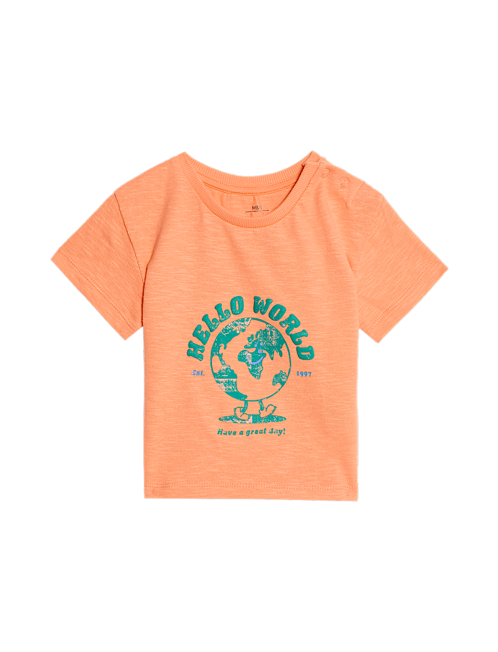 Pure Cotton Hello World T-Shirt (0-3 Yrs)