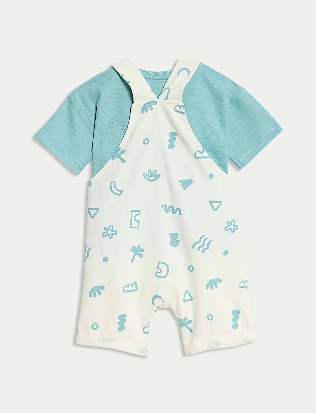 2pc Cotton Rich Bibshort Outfit (0 Mths-3 Yrs)