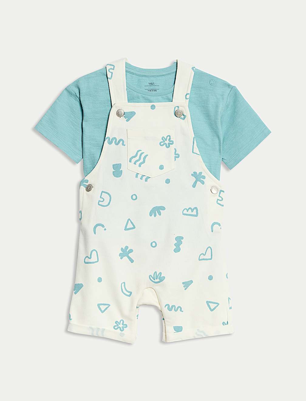 2pc Cotton Rich Bibshort Outfit (0 Mths-3 Yrs)