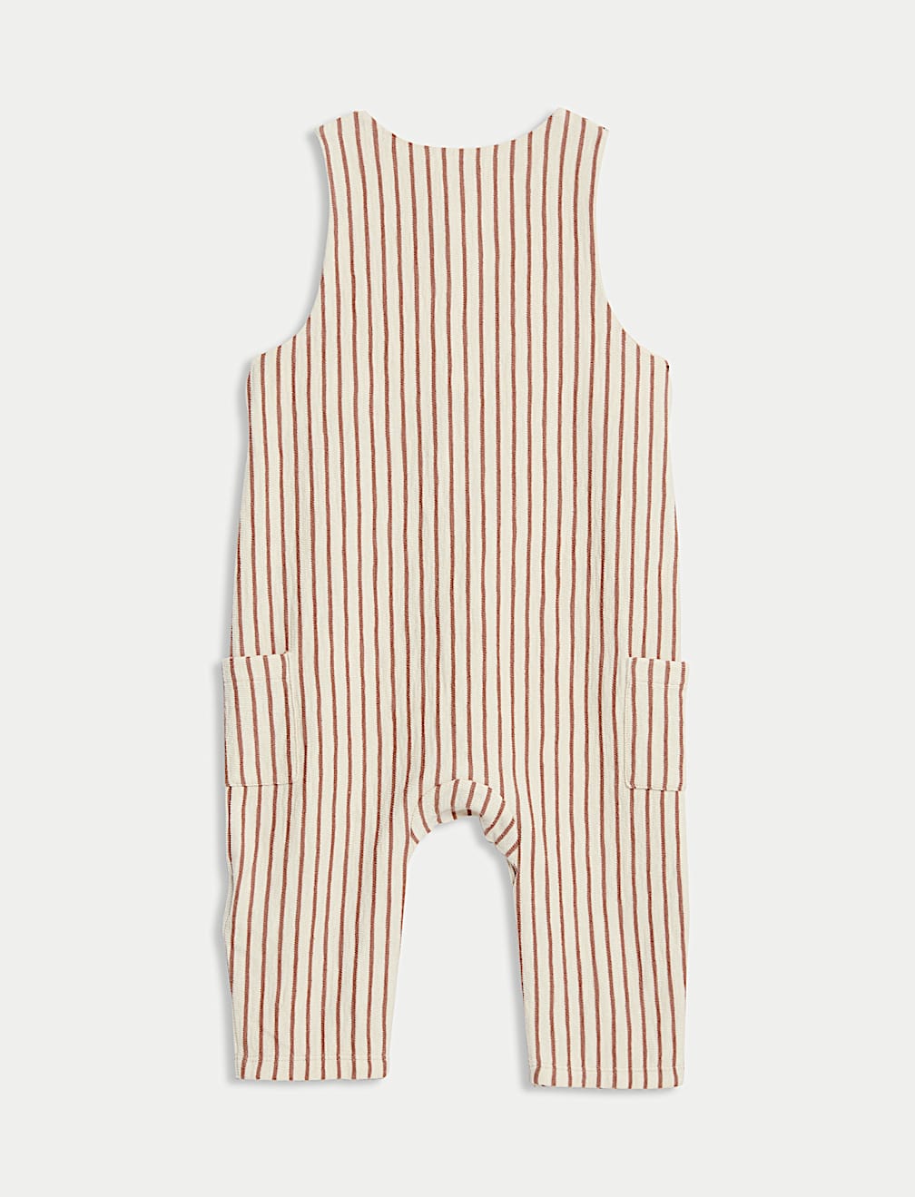 Cotton Brown Stripe Romper