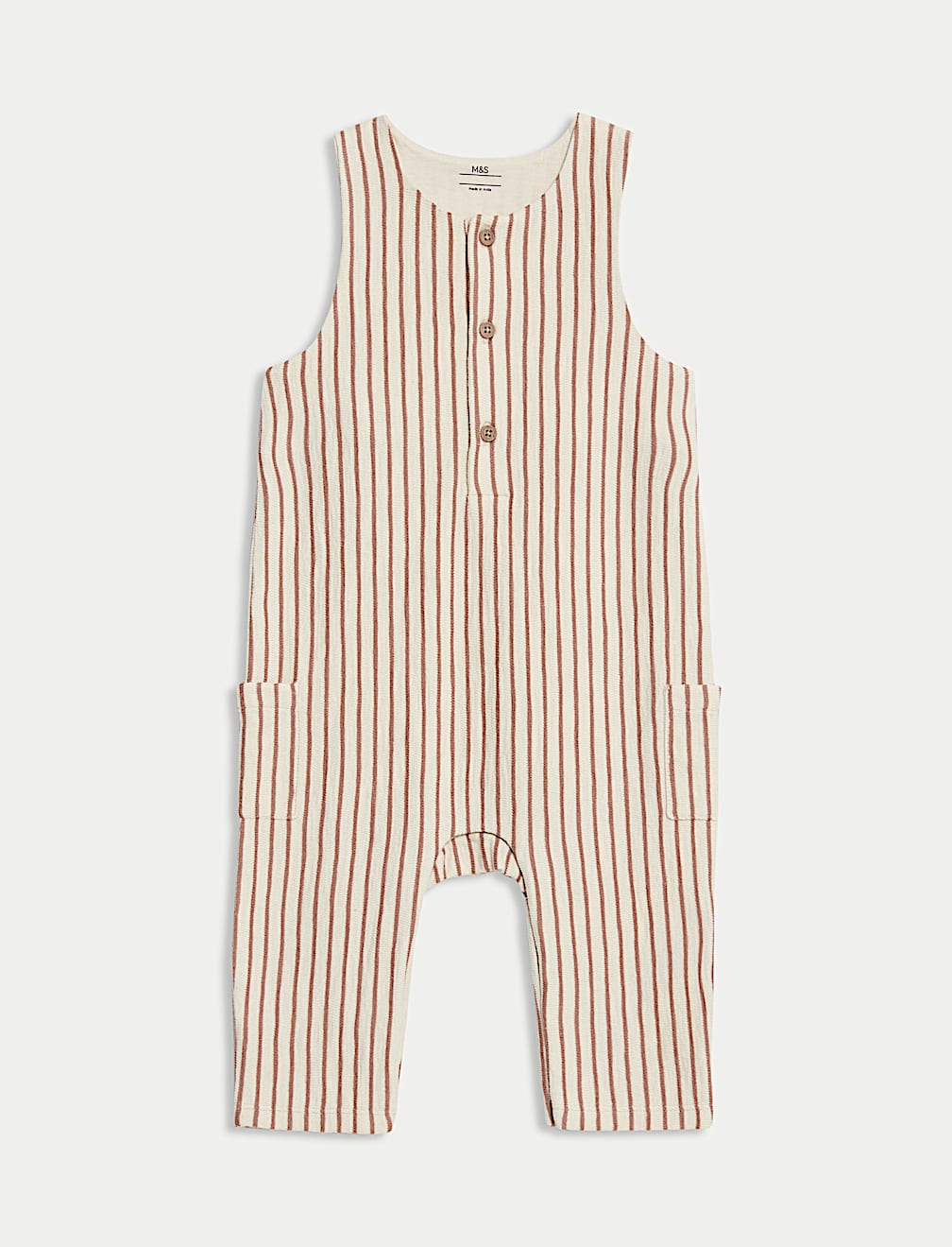 Pure Cotton Striped Romper (0-3 Yrs)