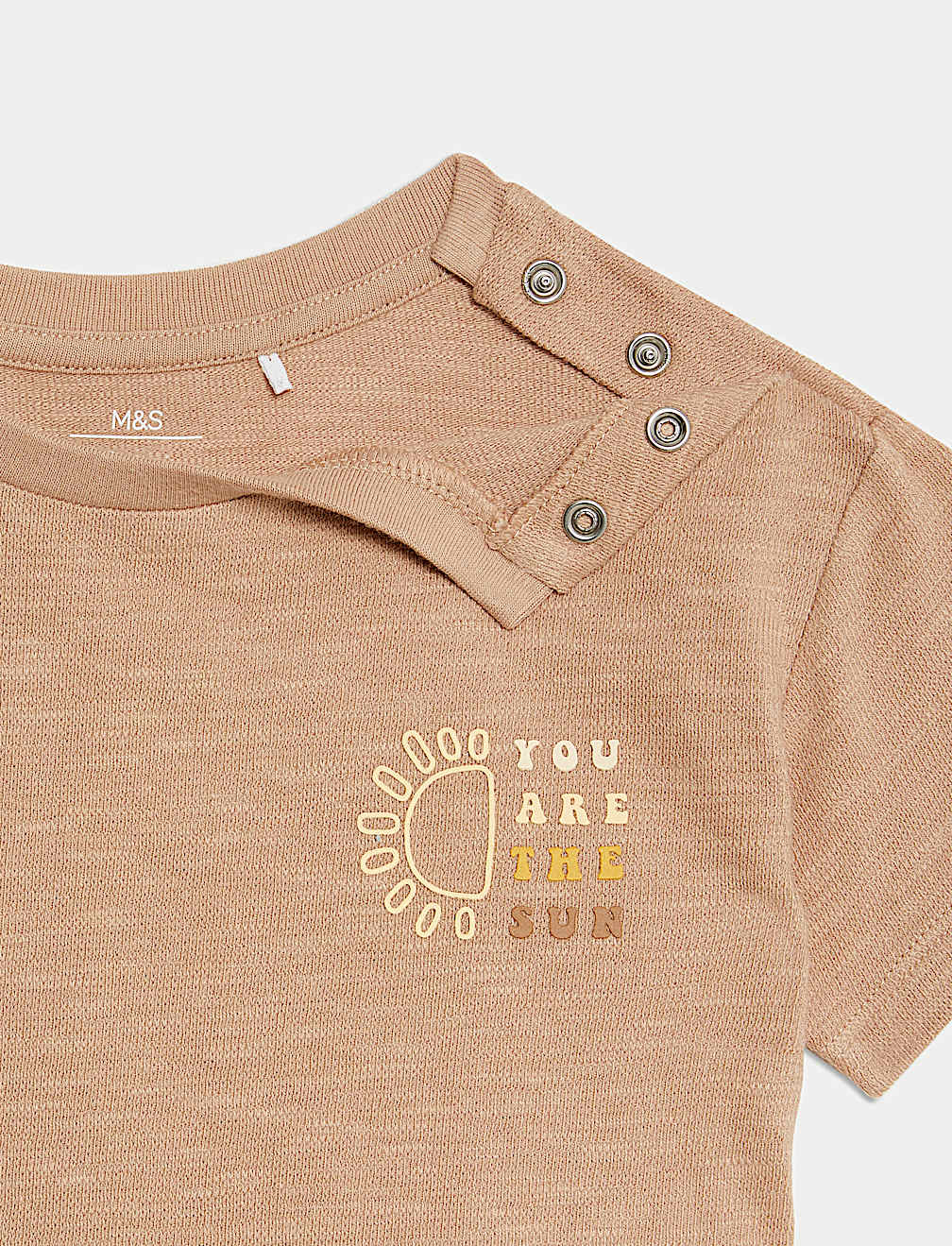 2pc Pure Cotton Sun Oversized T-Shirt Set (0-3 Yrs)