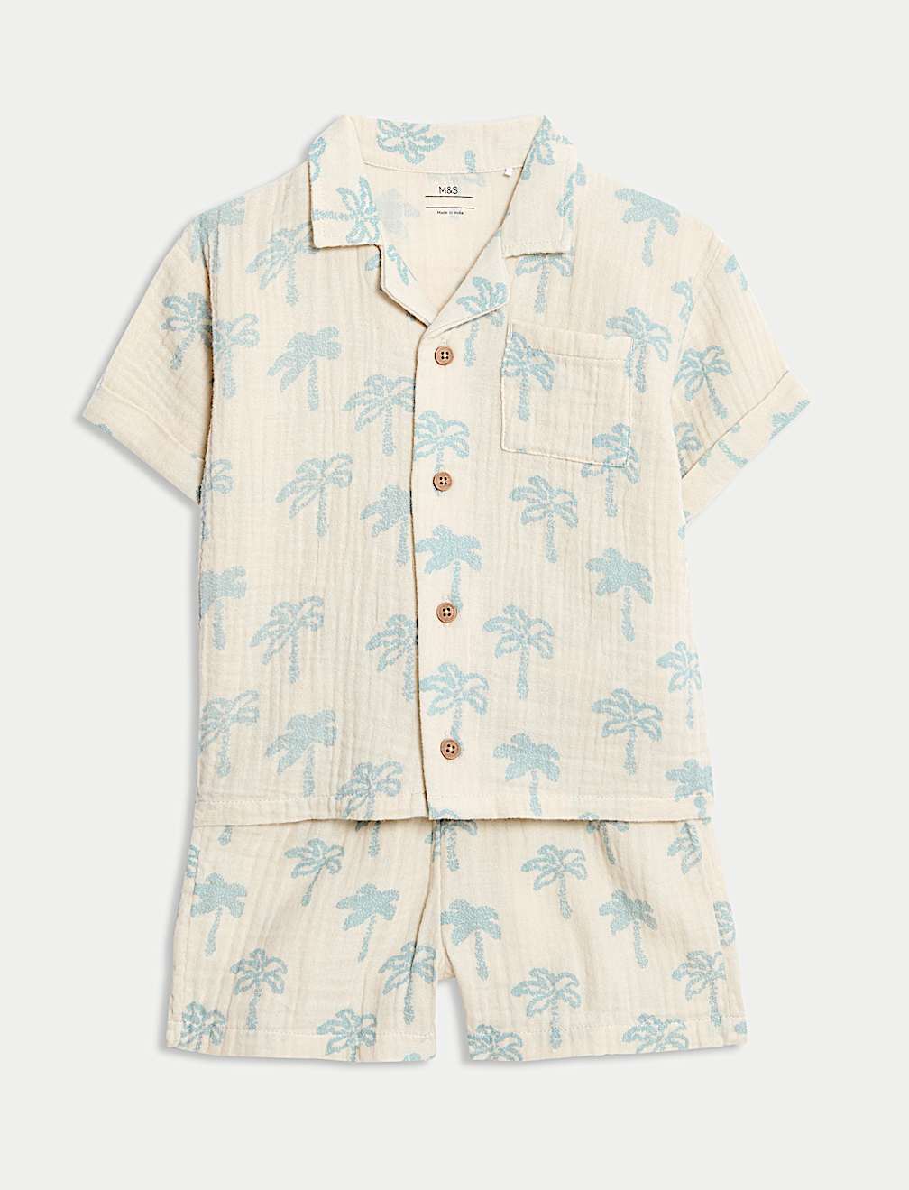 2pc Pure Cotton Palm Tree Top & Bottom Outfit (0 Mths - 6 Yrs)
