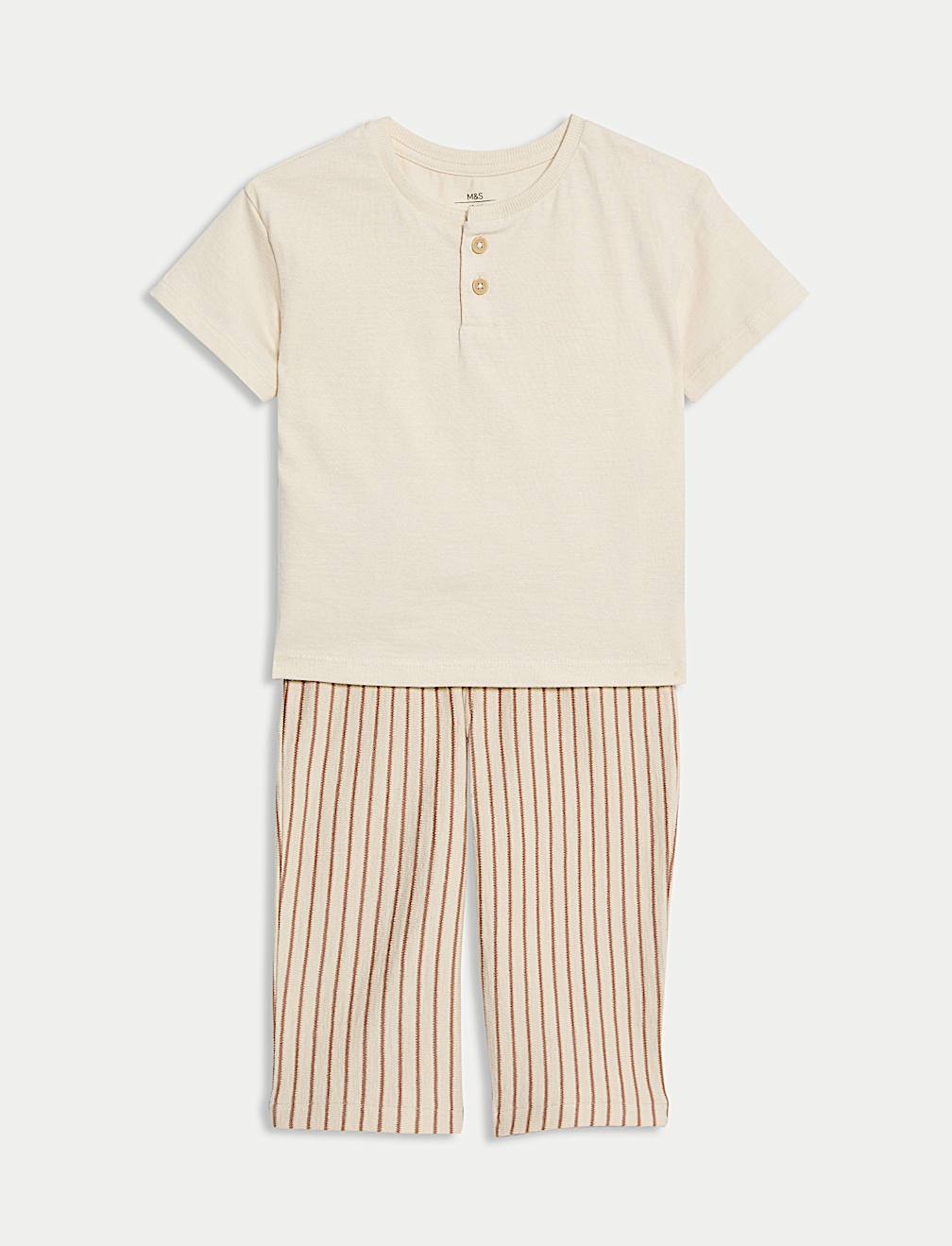 2pc Pure Cotton Striped Top & Bottom Outfit (0-6 Yrs)