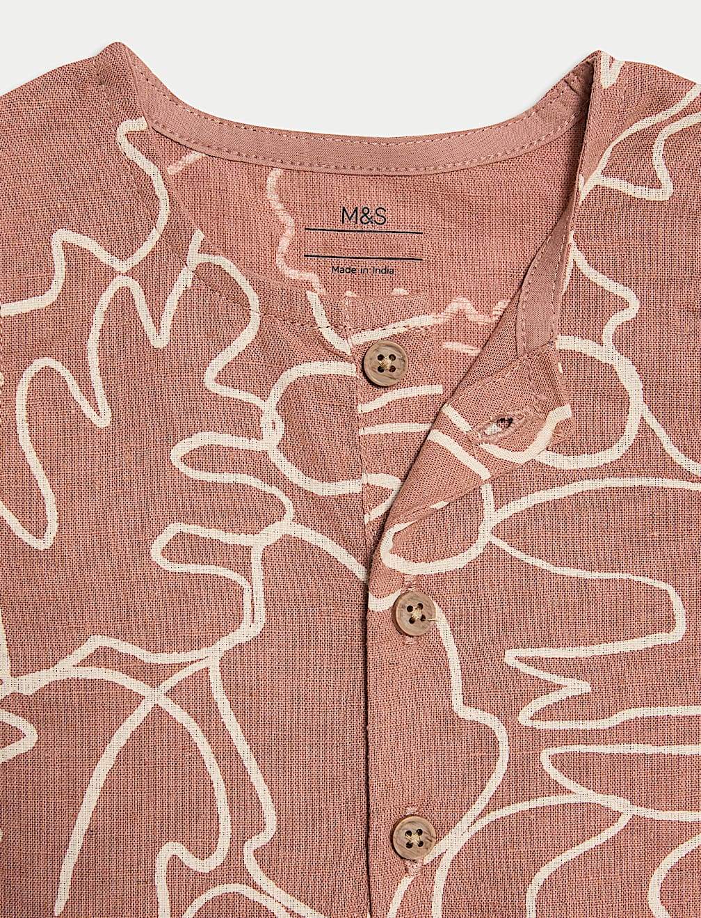 Cotton Printed Terracotta Romper