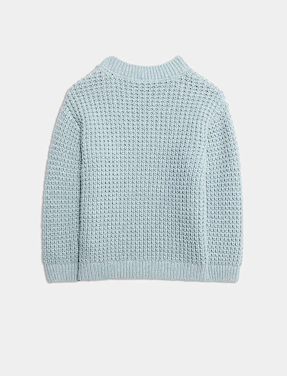 Pure Cotton Open Knit Jumper (0-3 Yrs)
