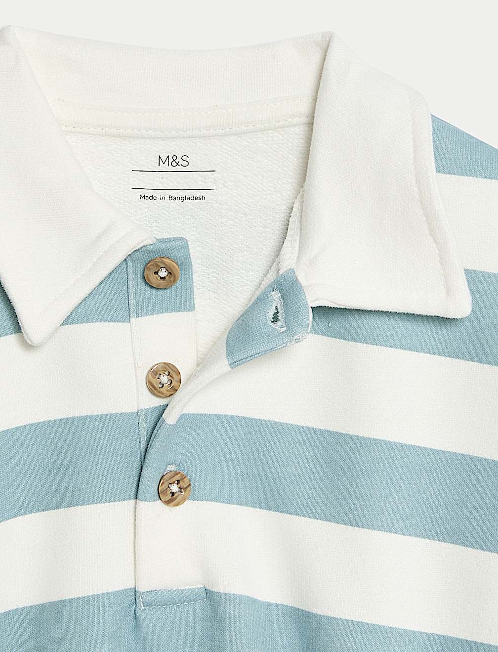 Cotton Rich Striped Rugby Sweatshirt (0-6 Yrs)
