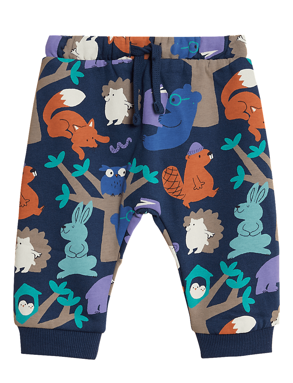 Cotton Rich Woodland Print Joggers (0-3 Yrs)
