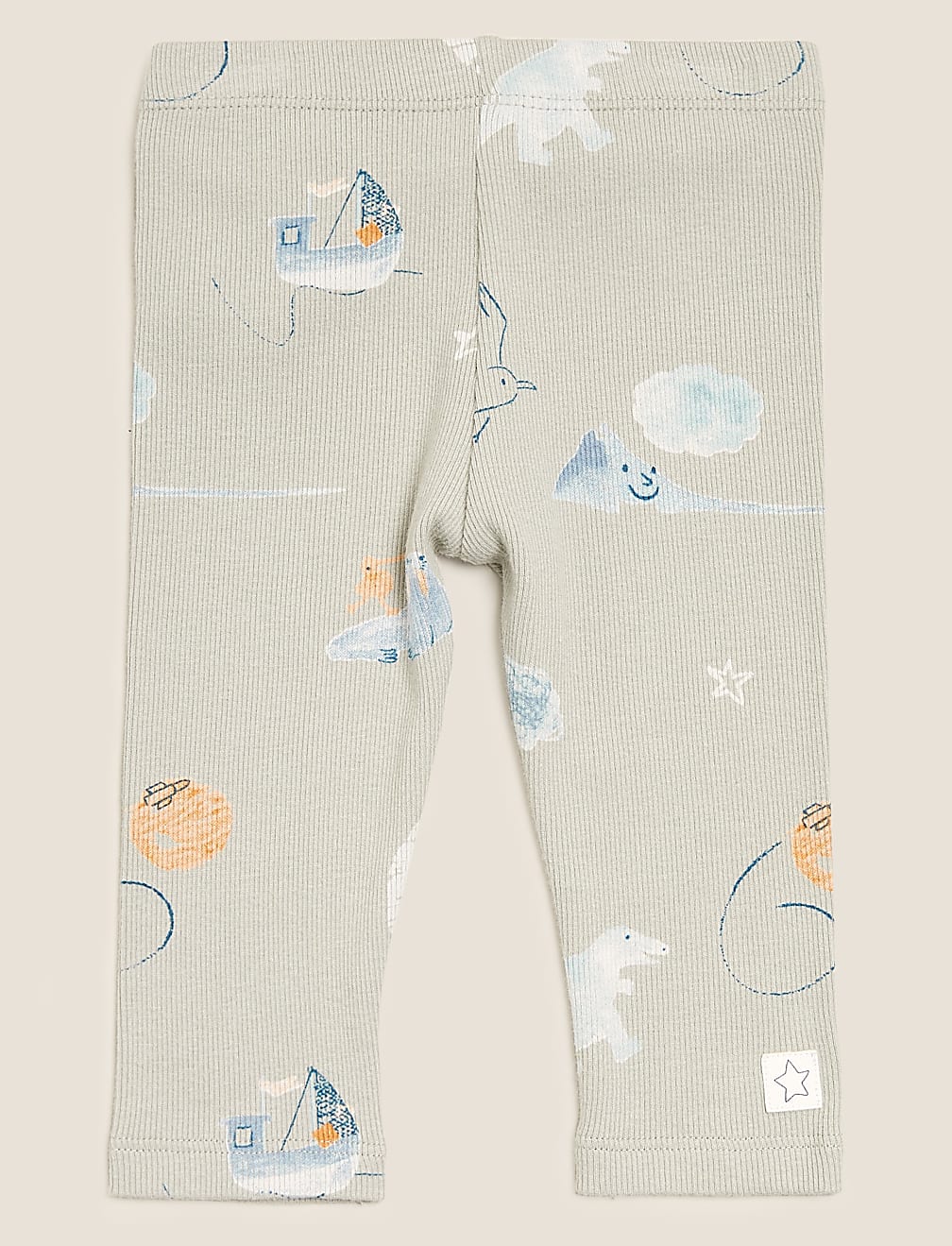 2pc Cotton Rich Sky Print Outfit (0-3 Yrs)