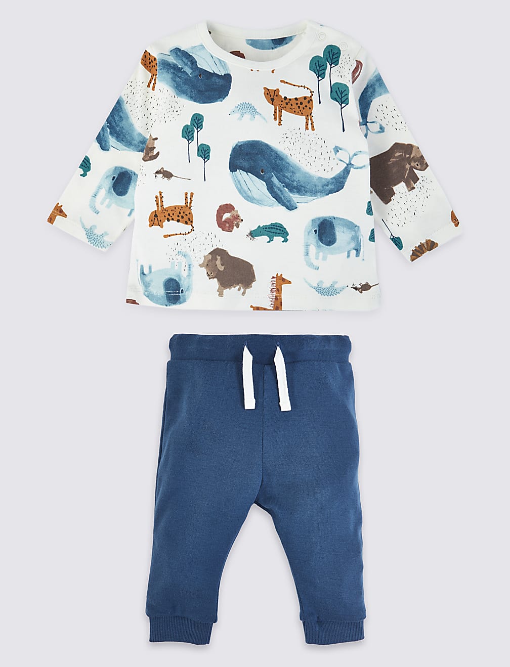 2 Piece Cotton Jersey Top & Bottom Outfit (7lbs-36 Mths)
