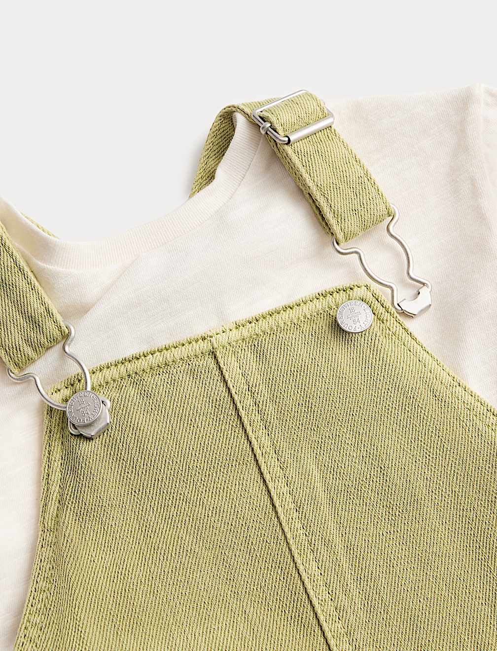 Cotton Rich Dungarees & Top Outfit (0-3 Yrs)