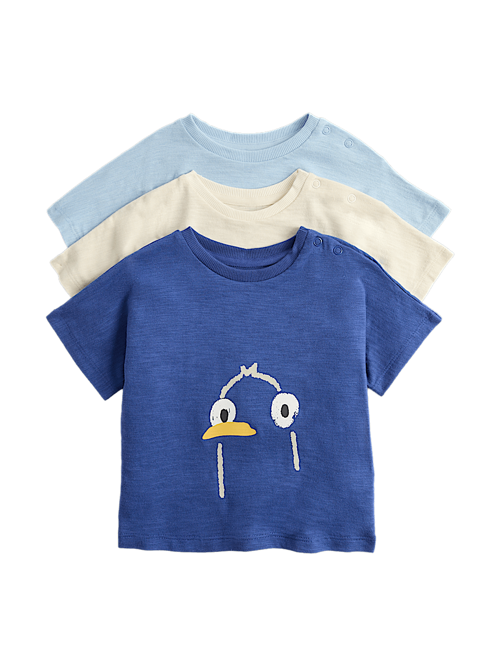 3 Pack Pure Cotton Seaside Animal Tops (0-5 Yrs)