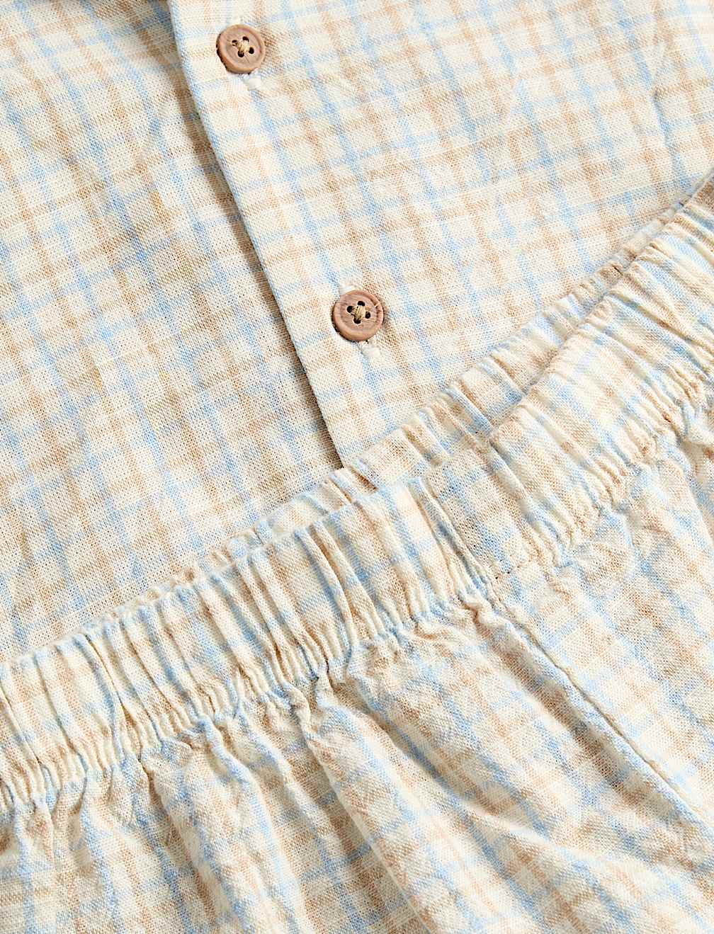 2 Piece Pure Cotton Checked Outfit (0-5 Yrs)