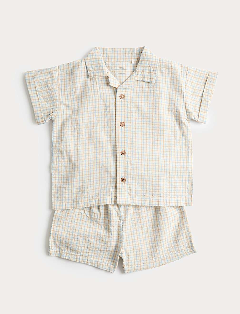 2 Piece Pure Cotton Checked Outfit (0-5 Yrs)