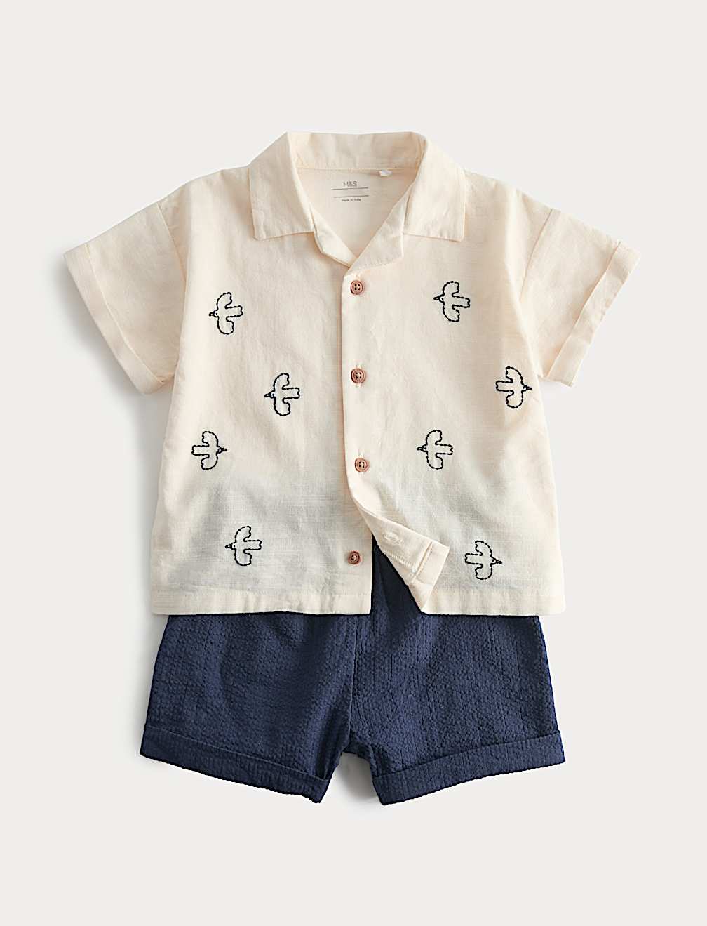 2 Piece Pure Cotton Seagull Outfit (0-5 Yrs)