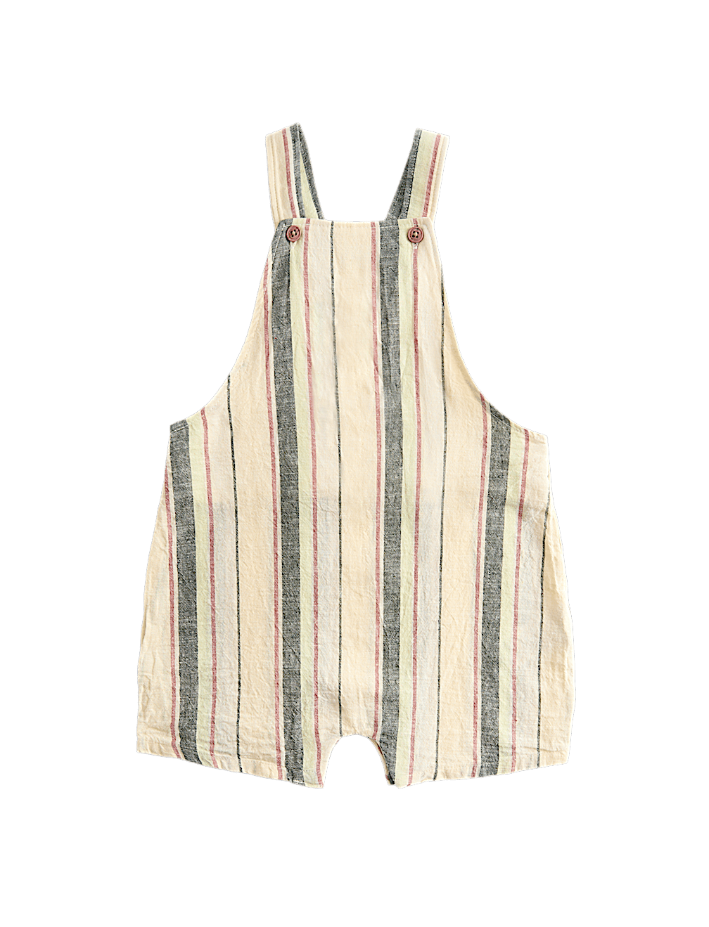 Linen Blend Striped Bibshort (0-3 Yrs)