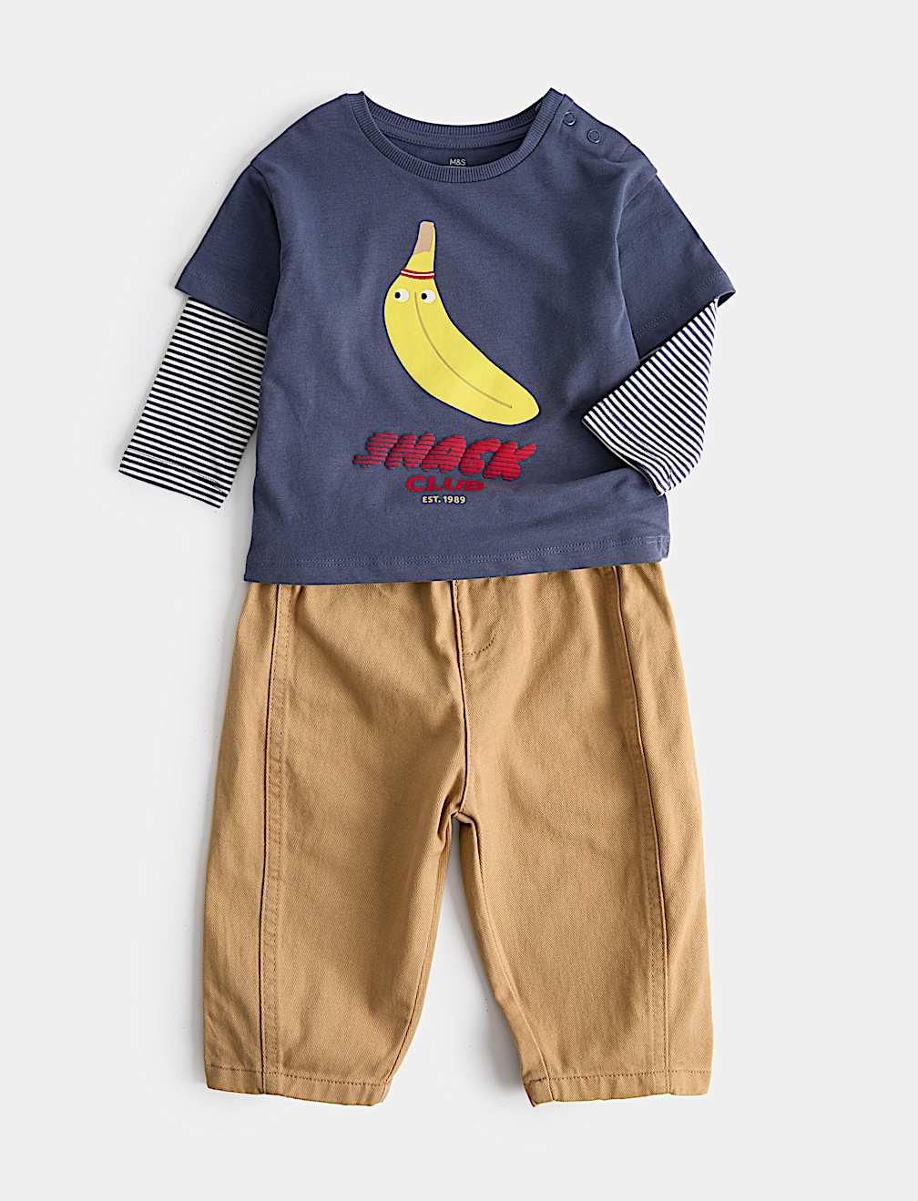 2 Piece Pure Cotton Top & Bottom Outfit (0-5 Yrs)