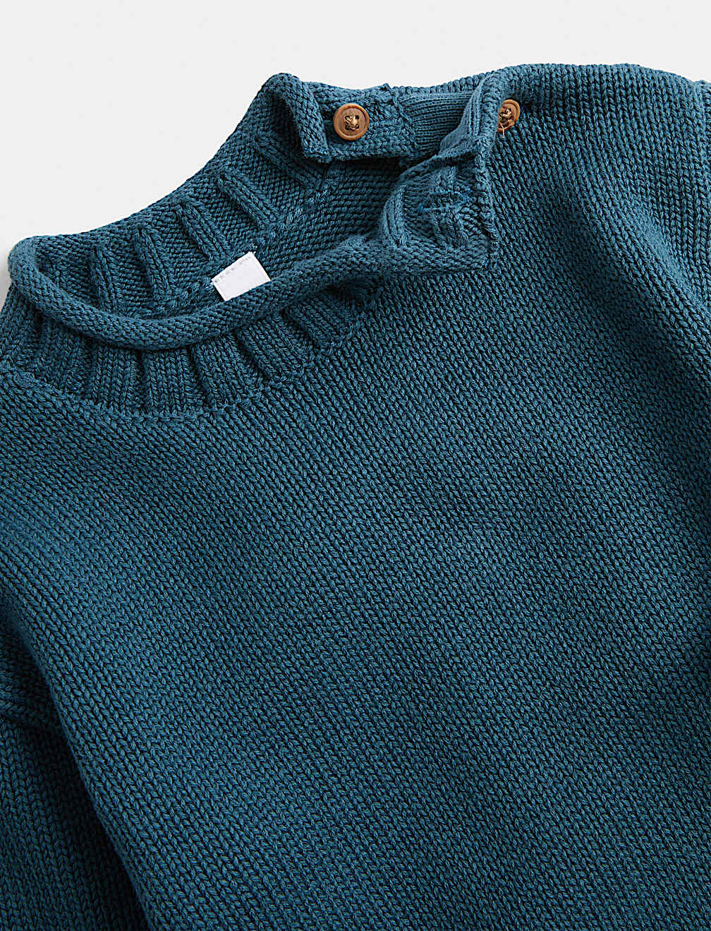 Pure Cotton Roll Hem Jumper (0 Mths-5 Yrs)