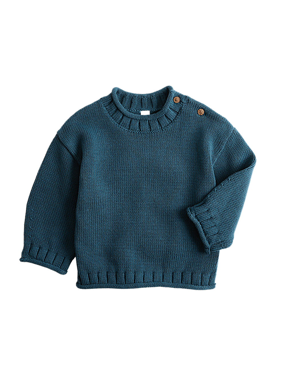Pure Cotton Roll Hem Jumper (0 Mths-5 Yrs)