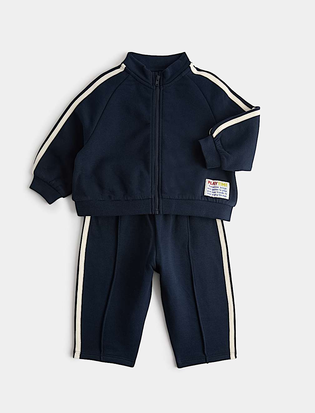 2 Piece Cotton Rich Sporty Tracksuit (0-5 Yrs)