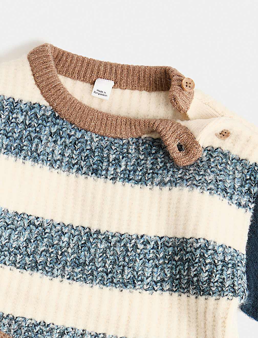 Knitted Striped Jumper and Jogger Outfit (0-3 Yrs)