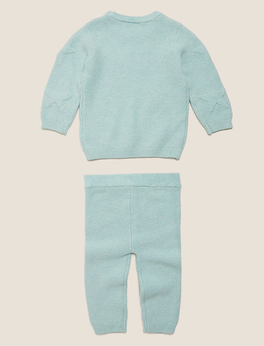 2 Piece Organic Cotton Knitted Star Outfit (7lbs-12 Mths)