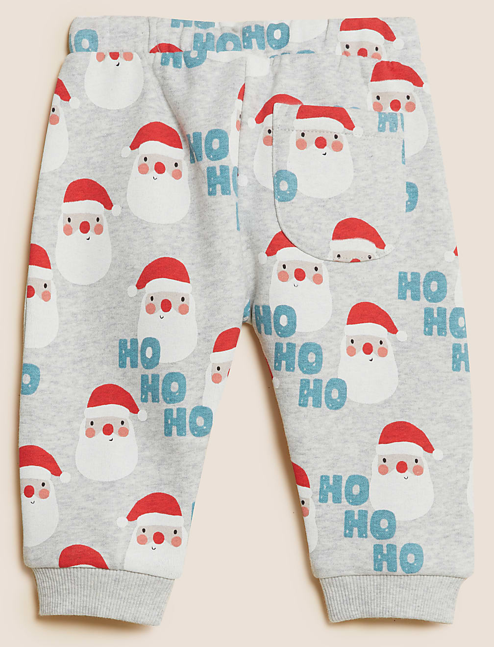 Cotton Rich Santa Print Joggers