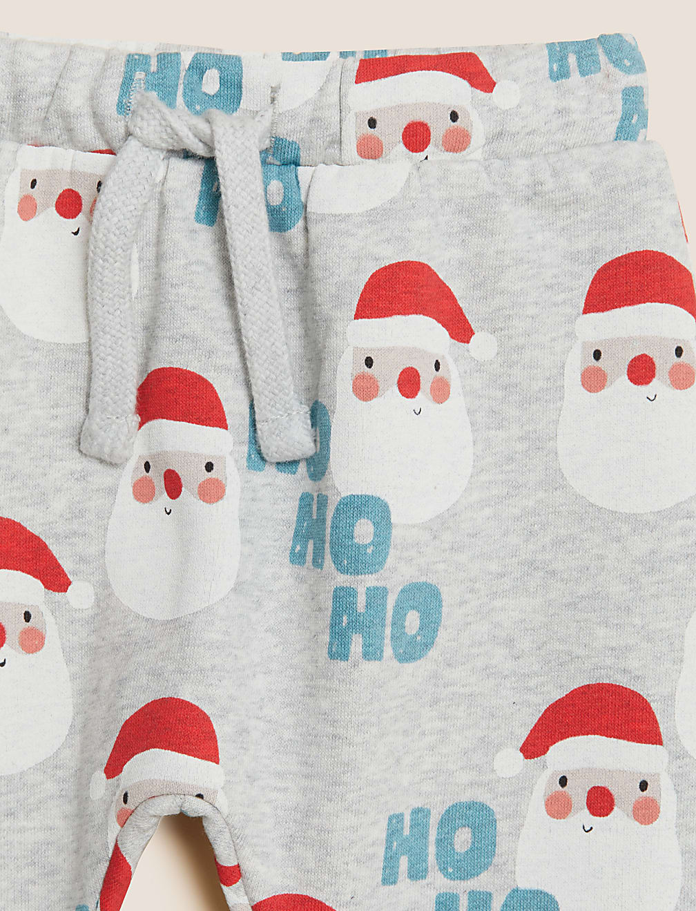 Cotton Rich Santa Print Joggers