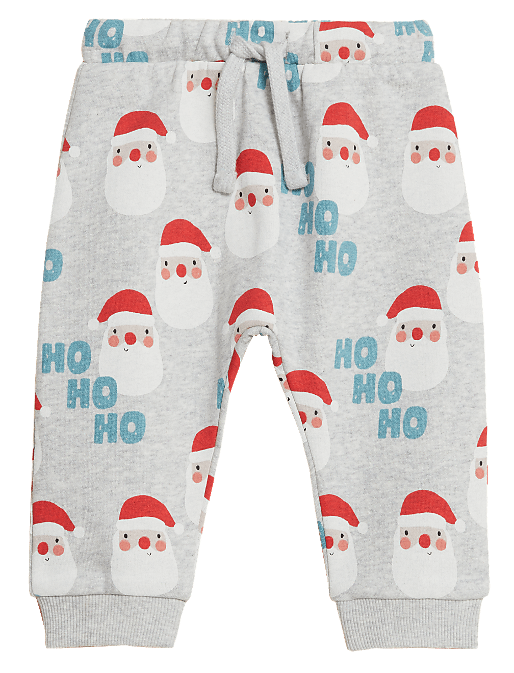 Cotton Rich Santa Print Joggers