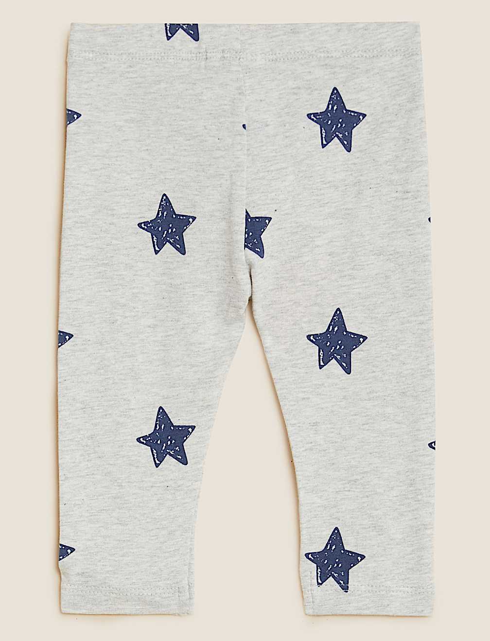 Cotton Rich Star Print Leggings