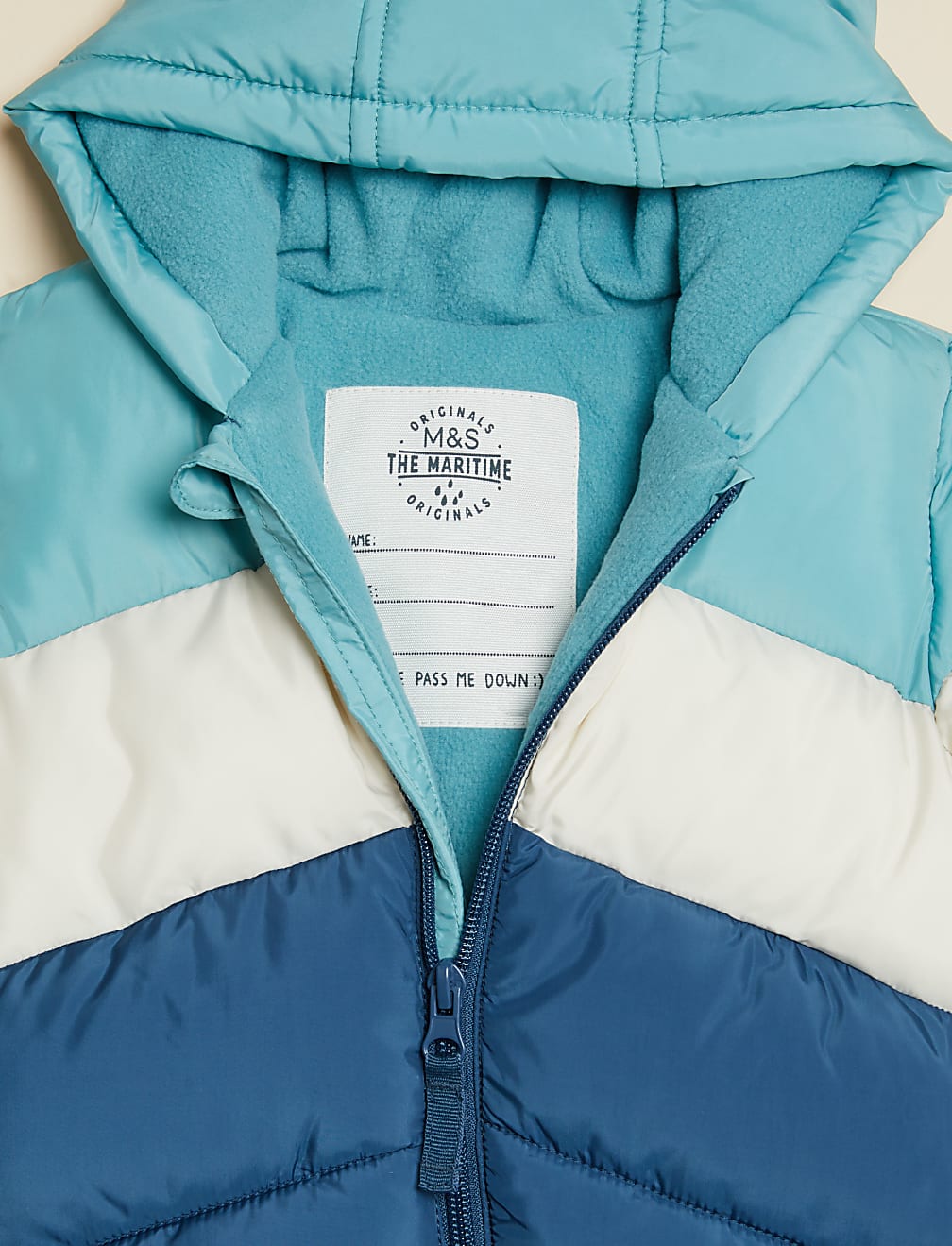 Hooded Colour Block Snowsuit (0-3 Yrs)