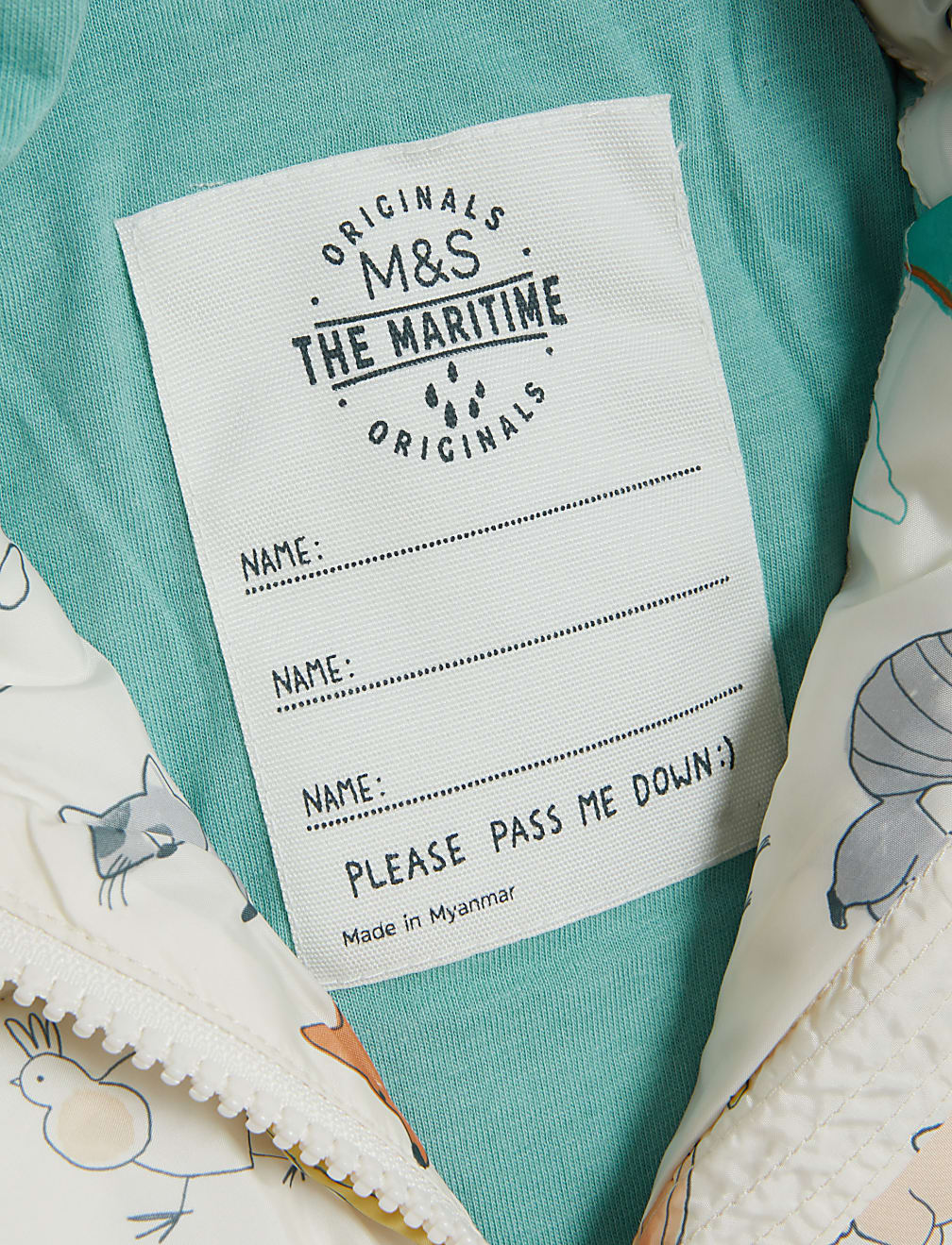 Animal Print Hooded Jacket