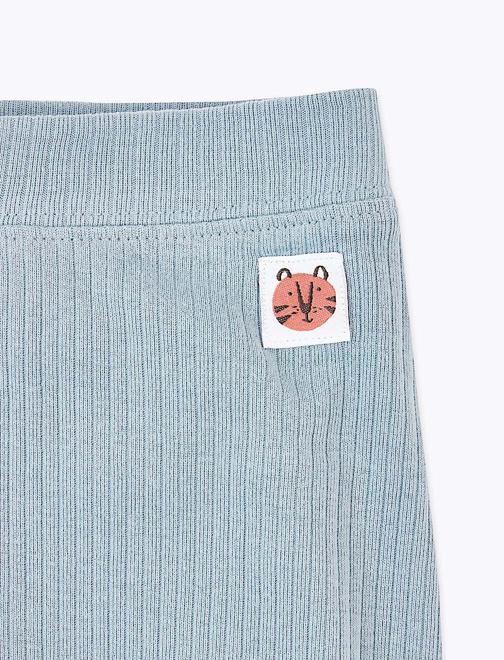 Cotton Ribbed Leggings (0-36 Mths)