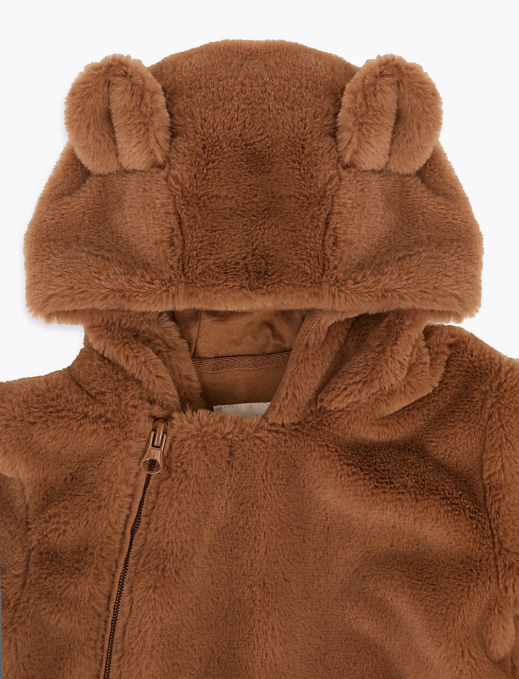 Faux Fur Bear Pramsuit (7lbs-12 Mths)