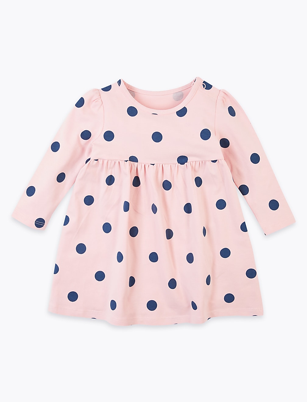 Cotton Rich Jersey Spot Design Dress