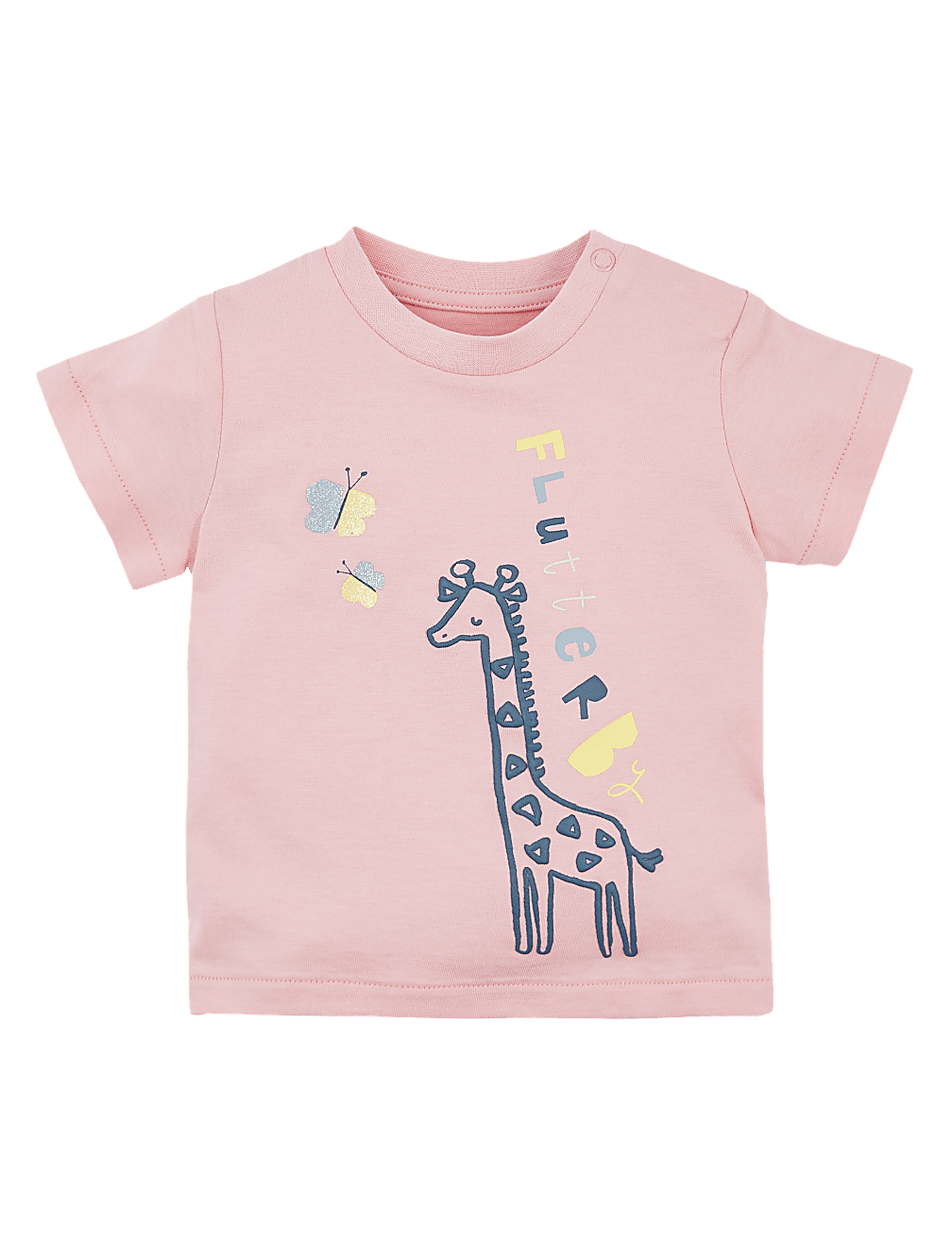 Cotton Giraffe Design T-Shirt (0-3 Yrs)