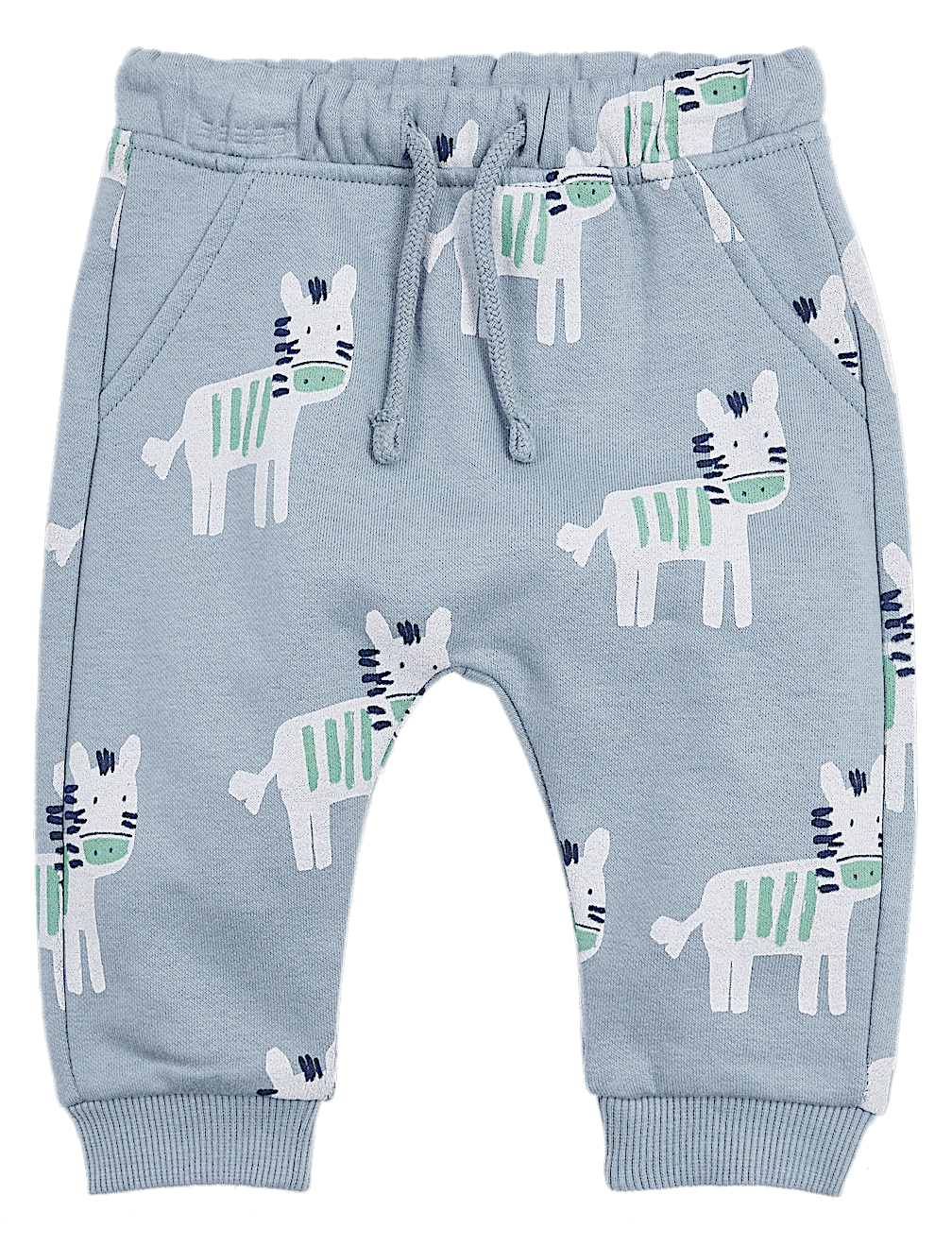 Cotton Rich Zebra Print Joggers (0-3 Yrs)
