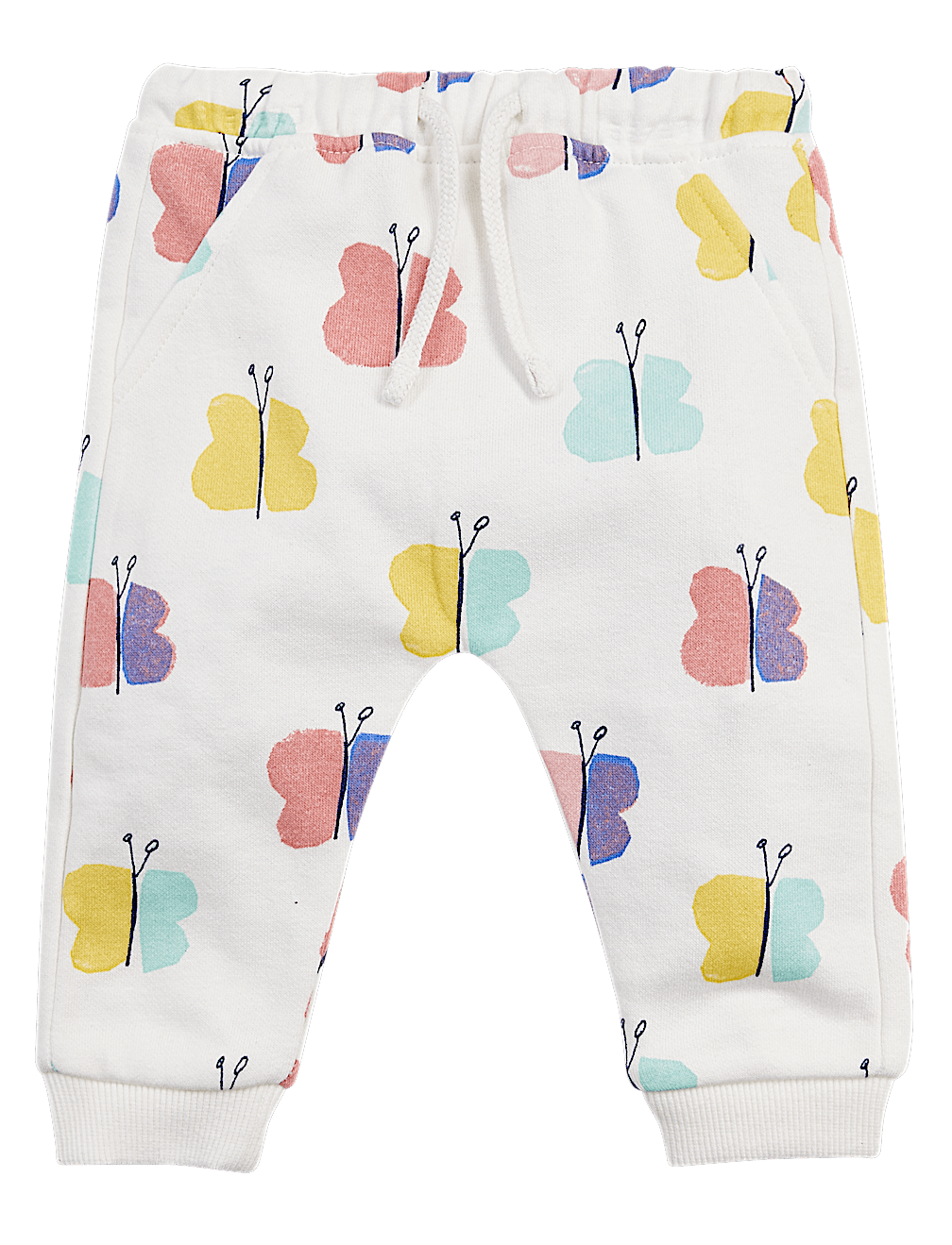 Cotton Rich Butterfly Print Joggers