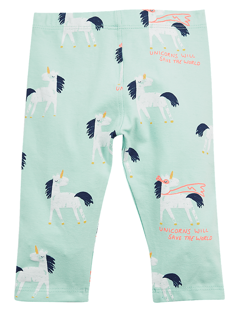Cotton Rich Unicorn Print Leggings