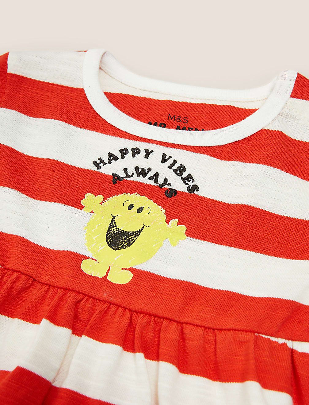 Pure Cotton Jersey Mr. Men™ Striped Dress
